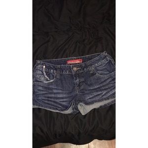 Denim shorts
